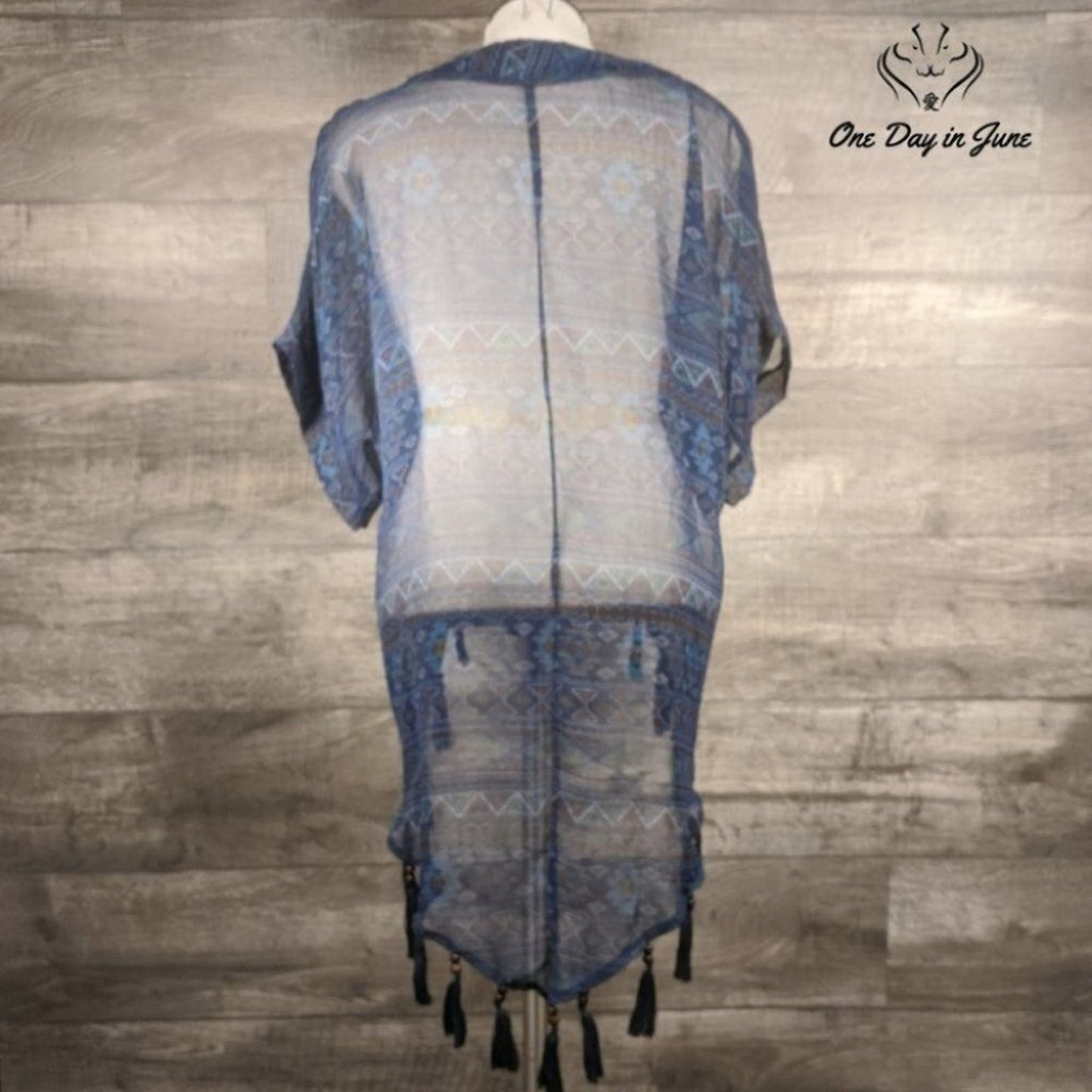 Steve Madden Sheer Top with Tassels Size OS
