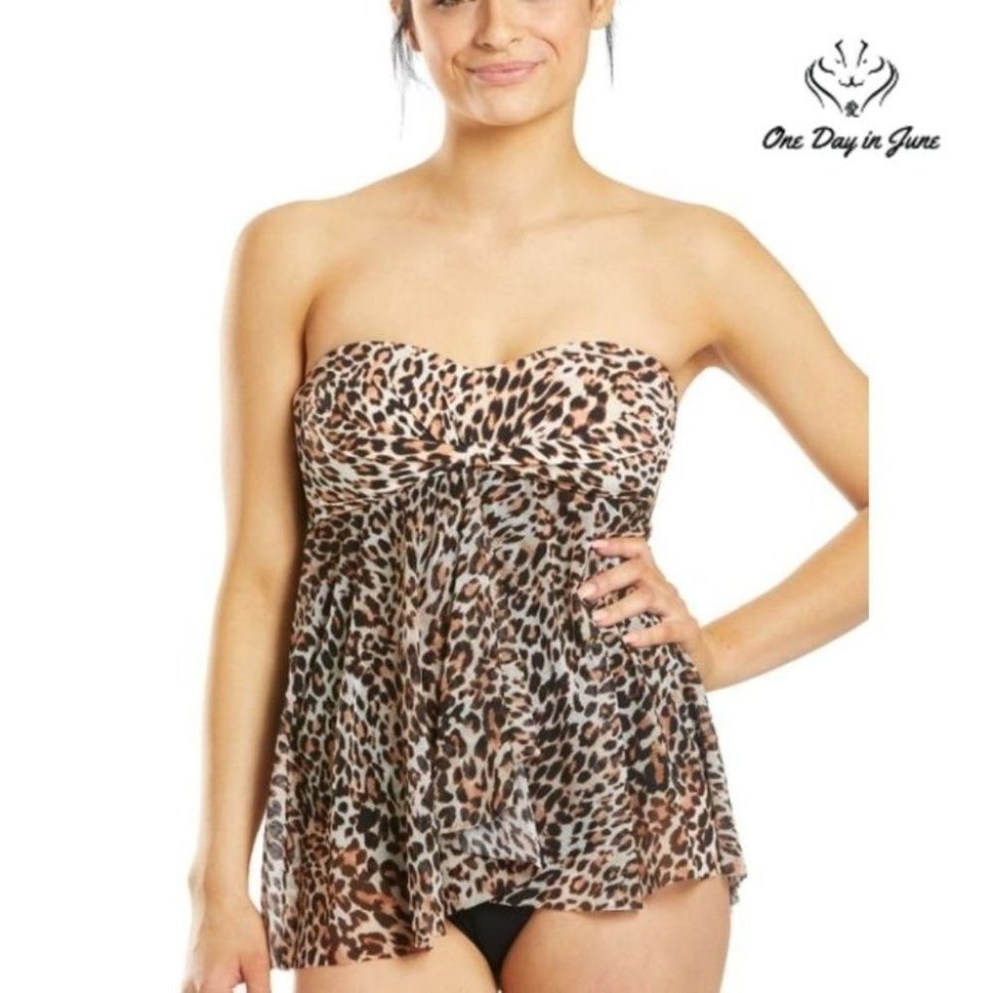 Gottex Fly A Way Bandeau One Piece Size 6