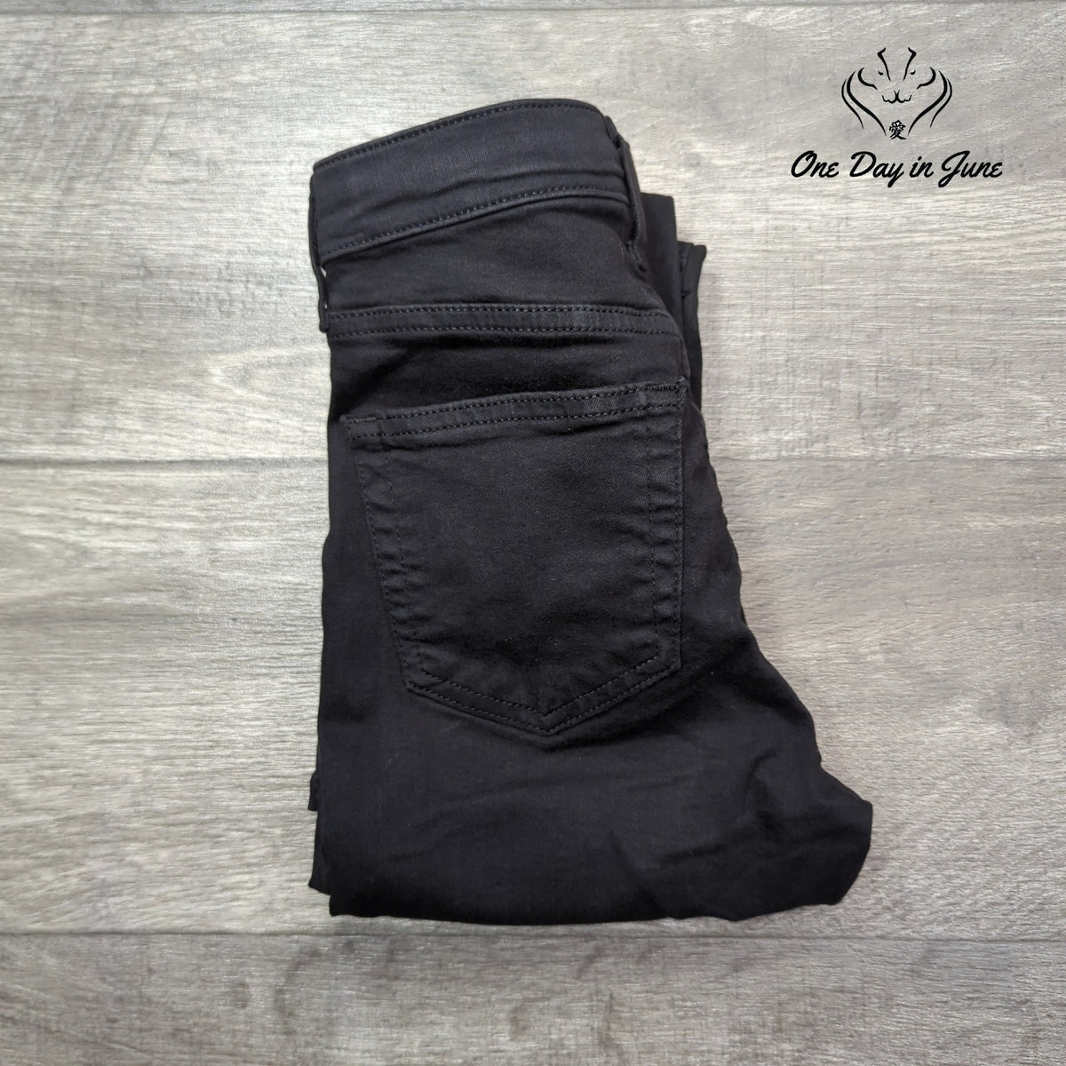 Topshop Jamie High Rise Distressed Skinny Jeans Black NWT Size 25 (0)
