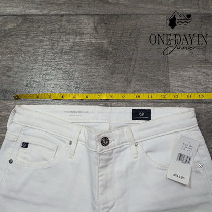 AG Adriano Goldschmied The Prima Roll-Up Cigarette Jeans Cropped NWT Size 4 (27)