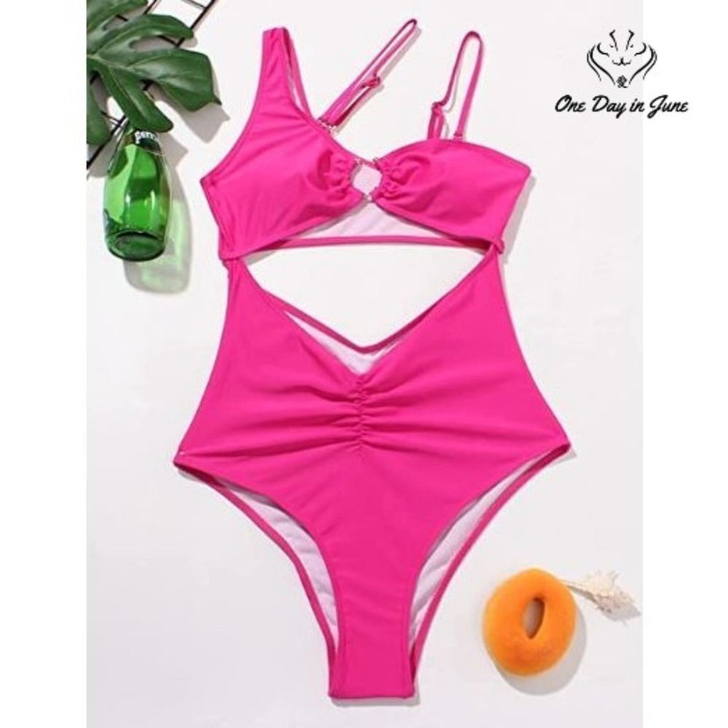 Charmleaks Hollow Out One Piece Swimsuit Size S