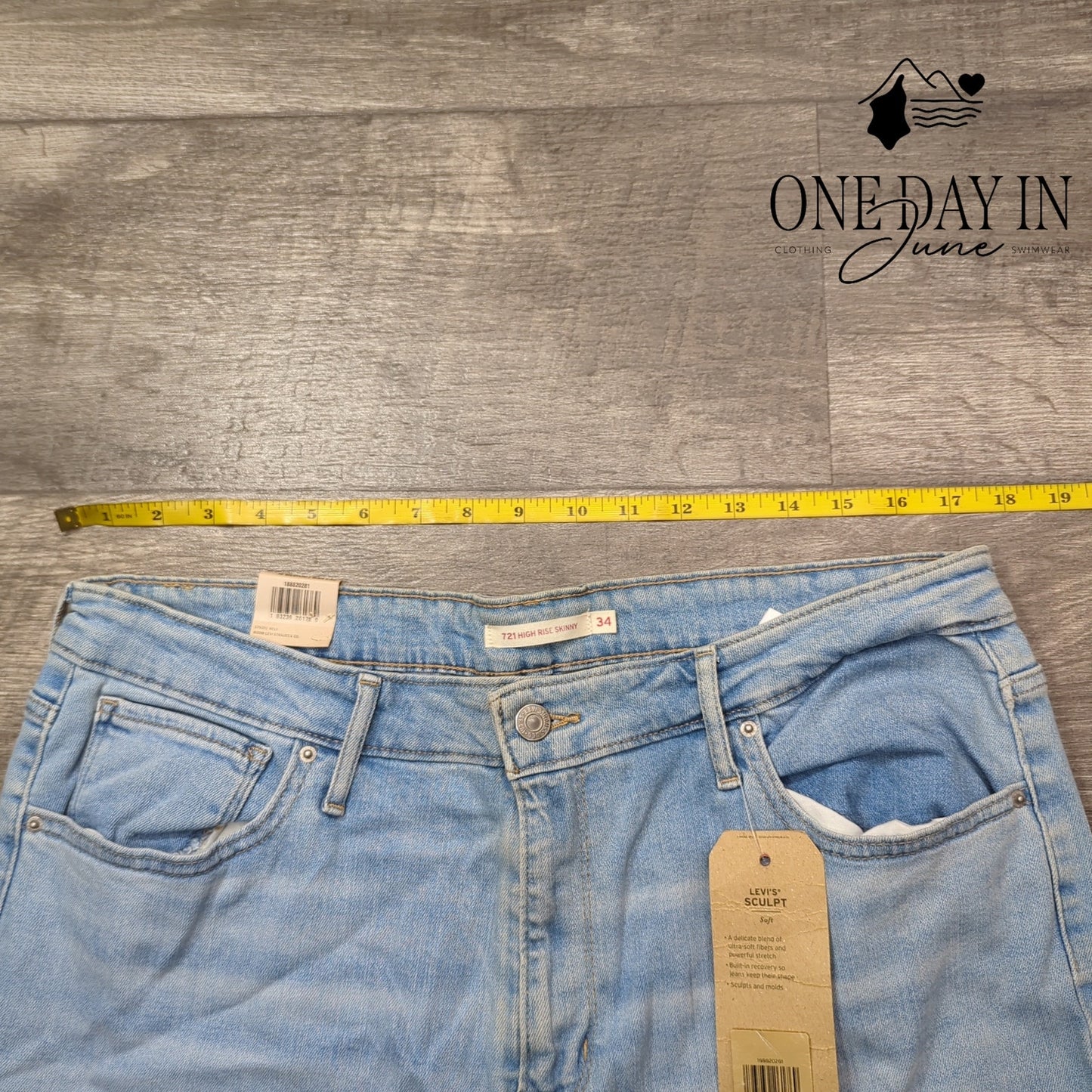 Levi's 721 High Rise Skinny Jeans Size 34X30