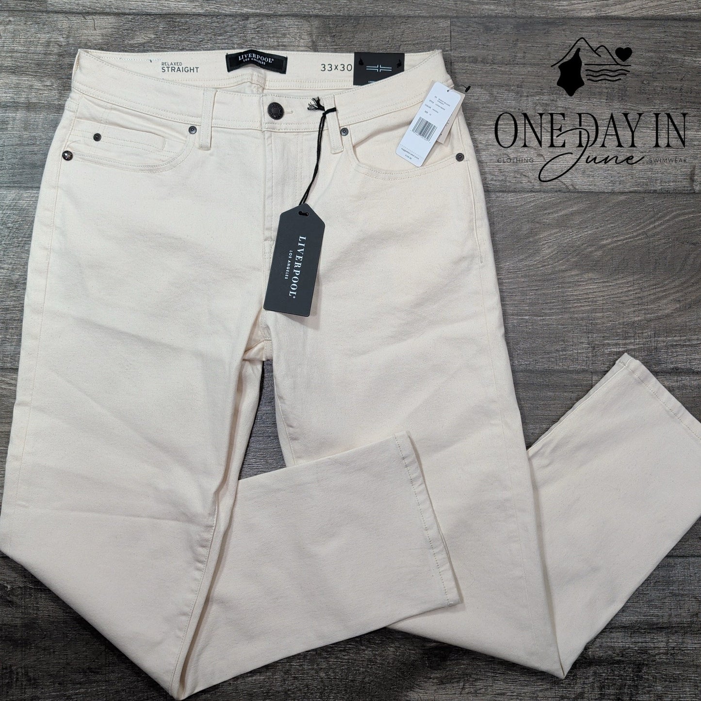 Liverpool The Relaxed Straight Jeans Size 33X30