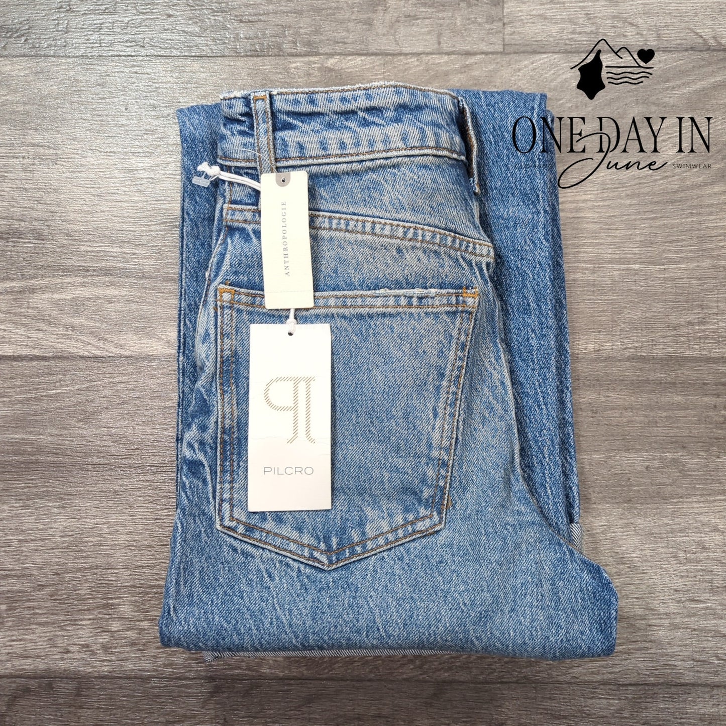 Pilcro and The Letterpress Wide Leg Jeans Size 00 (23)