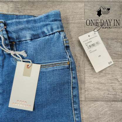 Good American Good Legs High Rise Skinny Jeans Indigo Blue NWT Size M