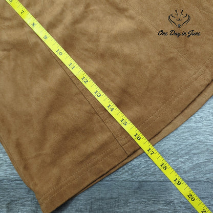 Mi Ami Faux Suede Mini Skirt Size S