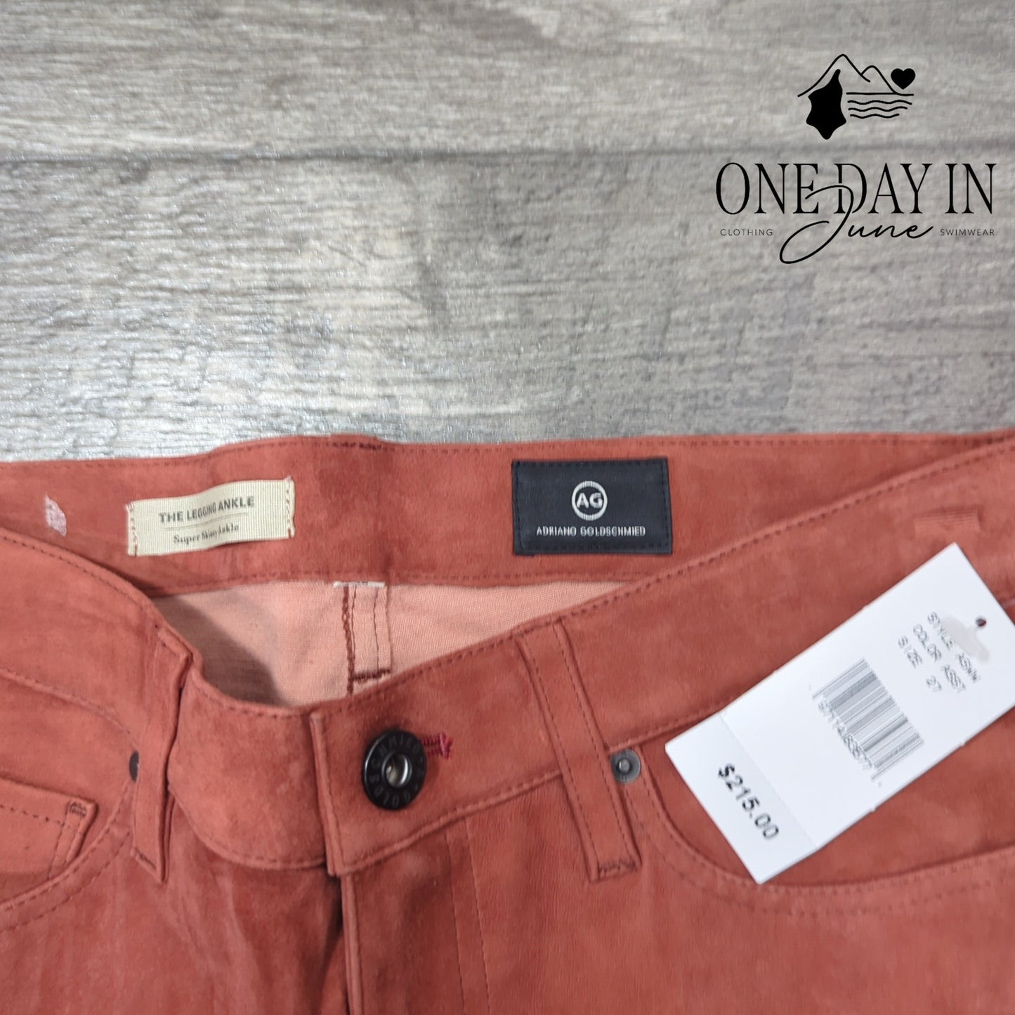 Adriano Goldschmied The Legging Ankle Faux Suede Skinny Ankle Jeans Size 27 (4)