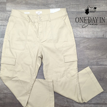 Loft Mid Rise Straight Crop Pants Size 12