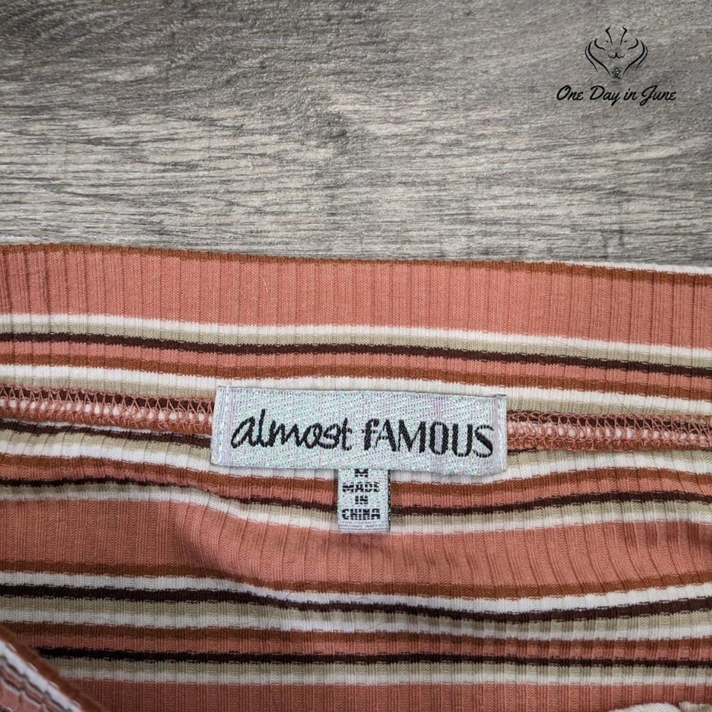Almost Famous Striped Mini Skirt Size M