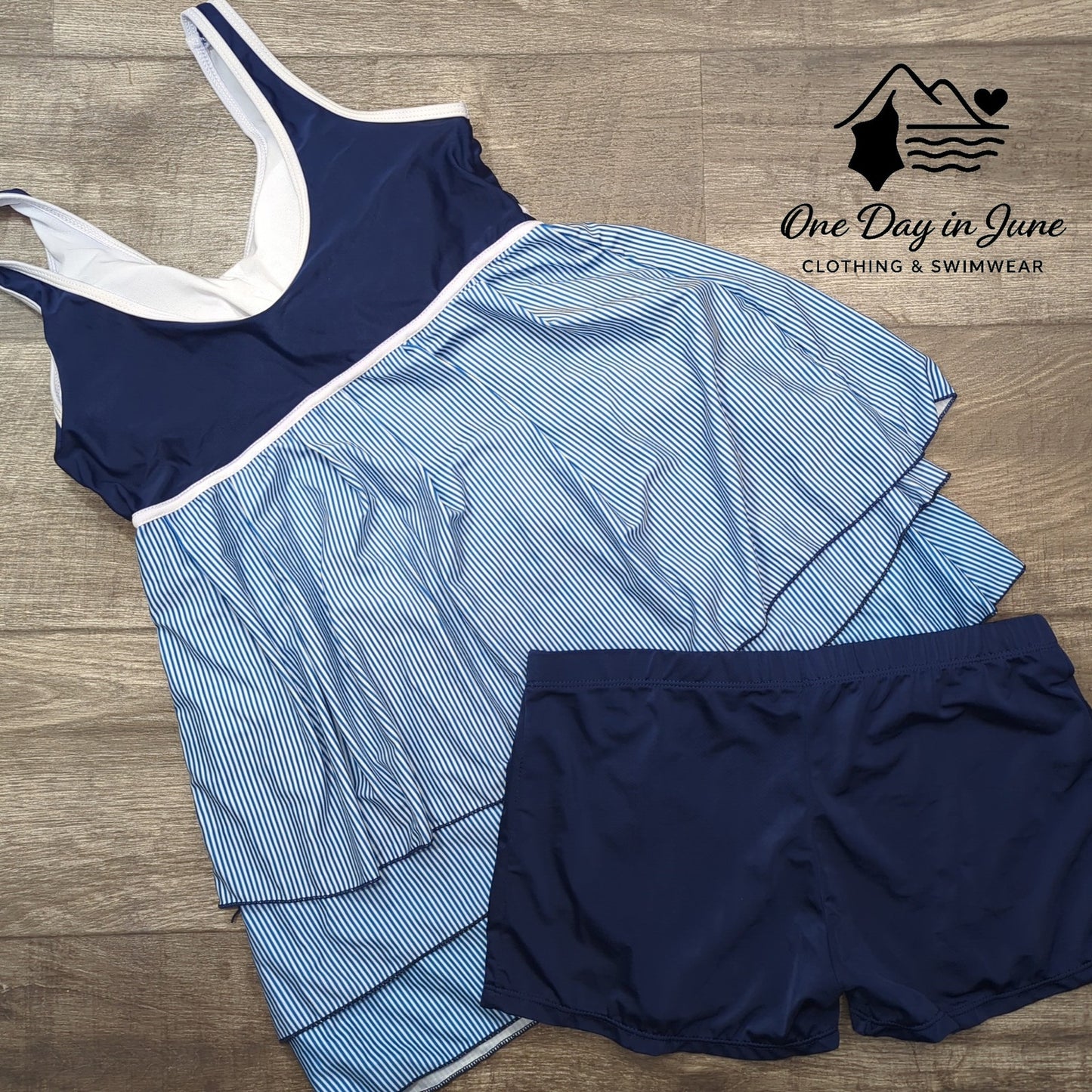 Charmleaks Tiered Tankini Boyshort Swimsuit Size L