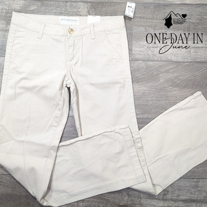 Aeropostale Juniors Straight Leg Khaki Pants Size 5