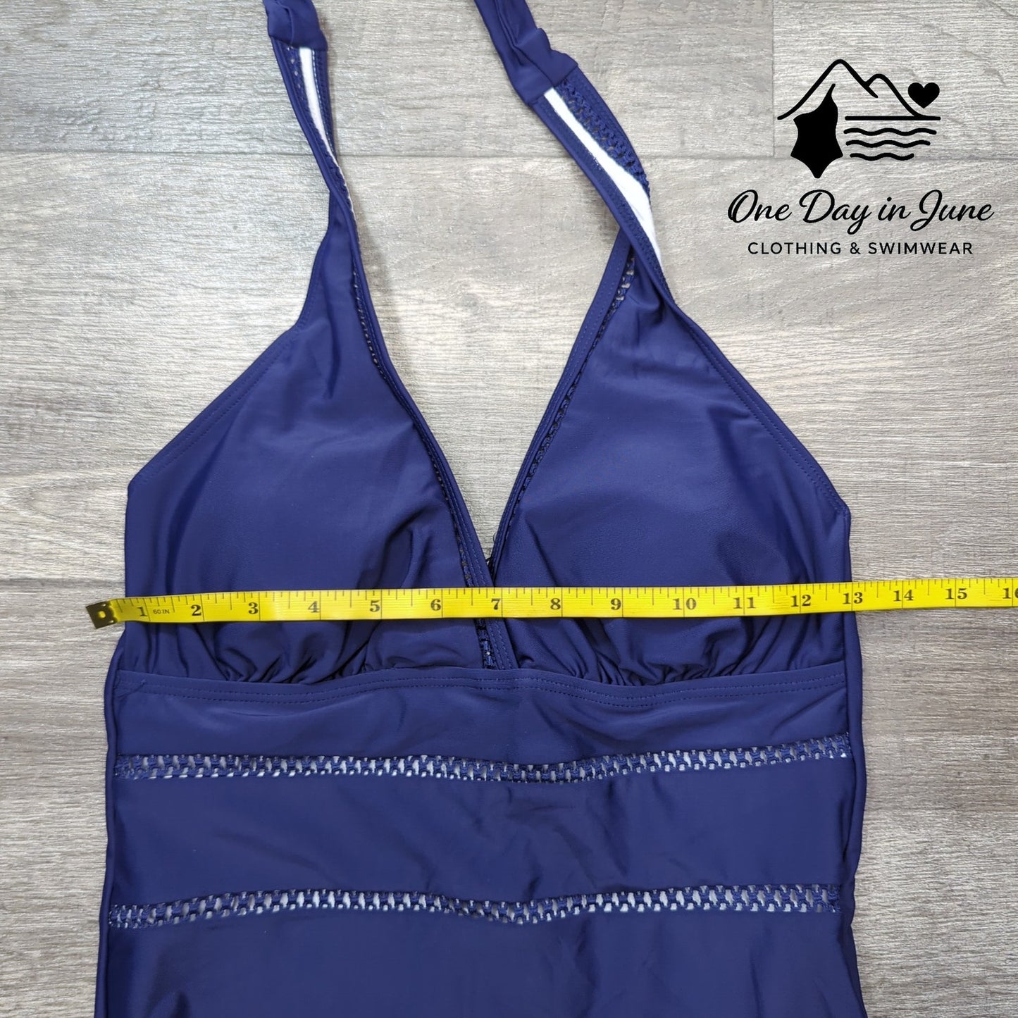 Tempt Me Halter V Neck One Piece Swimsuit Size M