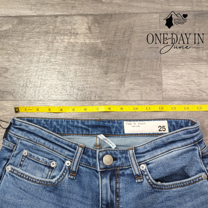 Rag & Bone The Dre Loe Rise Boyfriend Jeans Size 0 (25)