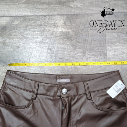 Maurices Faux Leather Slim Pants Size 14