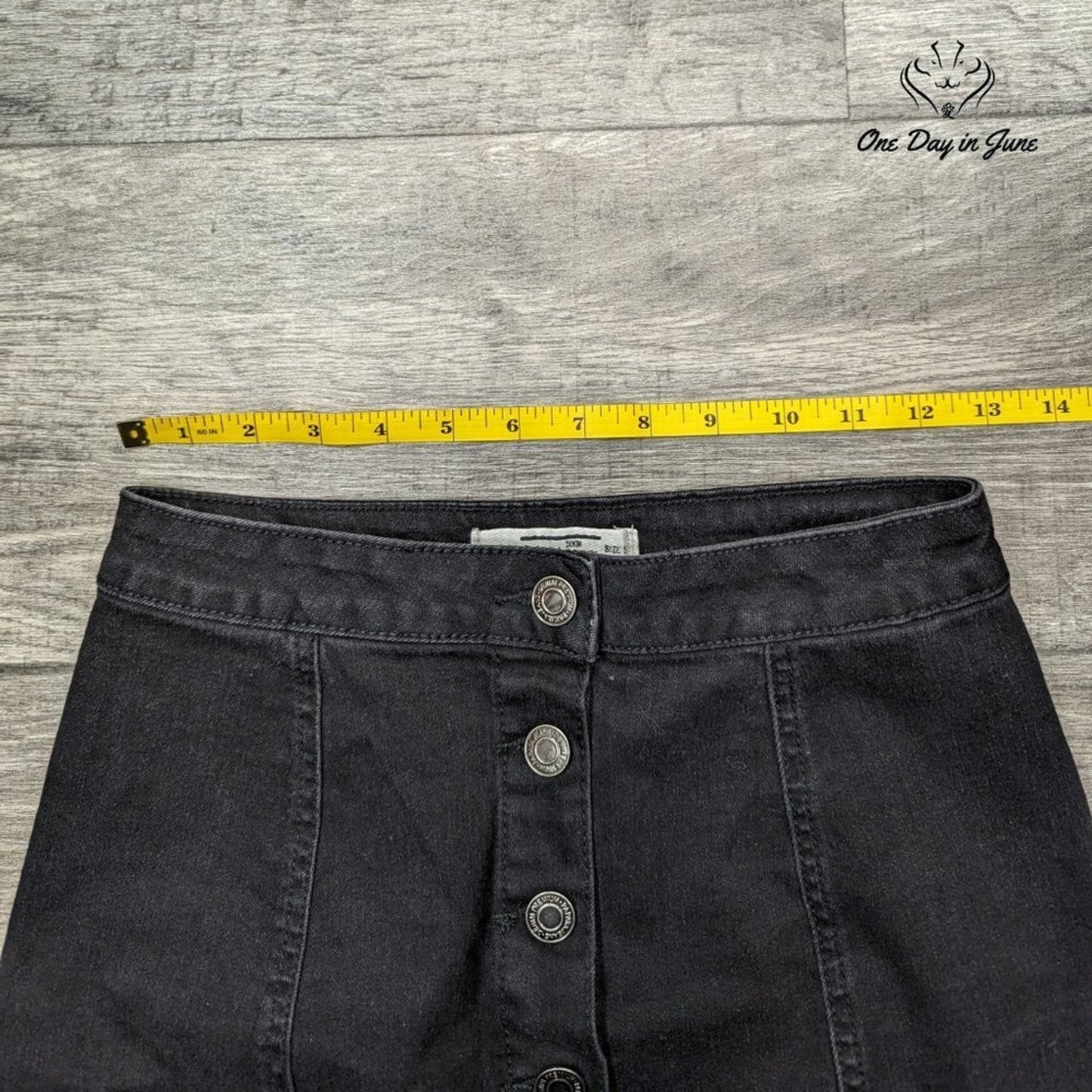 Papaya High Rise Denim Mini Skirt Size S