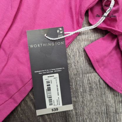 Worthington Plus Size Ruffle Sleeve Top Size 1X