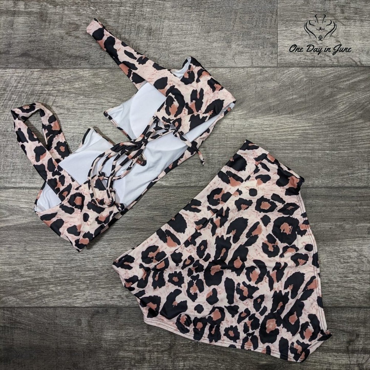 Saodimallsu V Wire High Wasted Bikini Swimsuit Size L