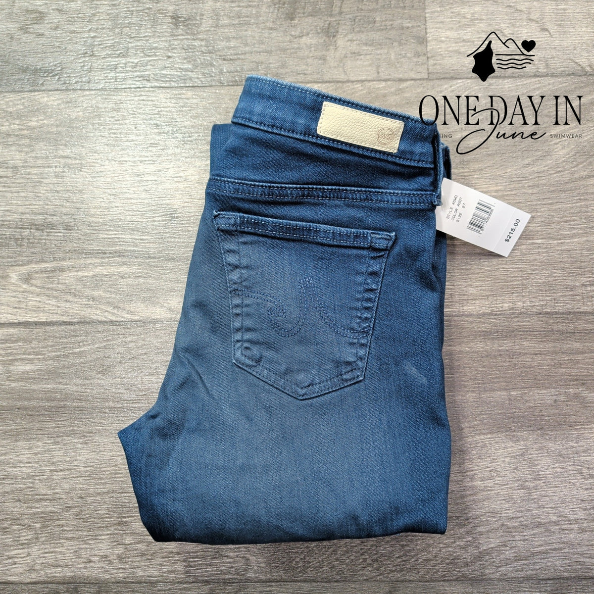 AG Adriano Goldschmied The Stilt Cigarette Leg Jeans Blue NWT Size 4 (27)
