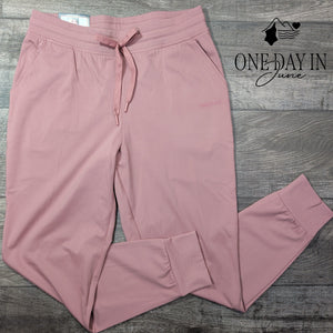 Merrell Active Jogger Pants Pink Drawstring Athletic Lounge NWT Size L