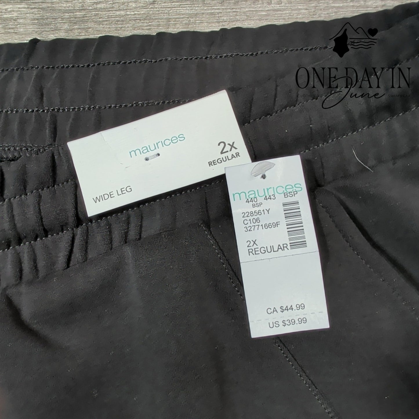 Maurices Wide Leg Drawstring Pants Size 2X