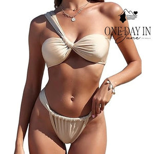 Zaful One Shoulder Bikini Swimsuit Size S