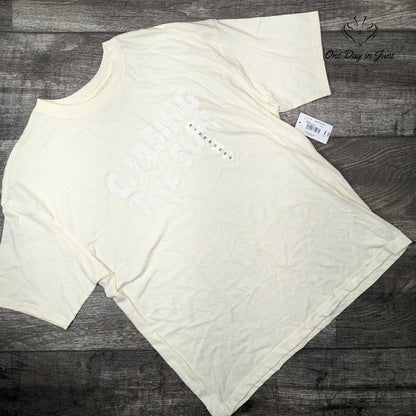 Flirtitude Juniors Chasing the Sun Tee Shirt Top Size XS