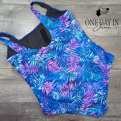 Daci Plus Size Tropical One Piece Swimsuit Size 24W