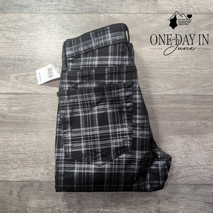 AG Adriano Goldschmied Farrah High Rise Skinny Jeans Plaid NWT Size 2 (26)