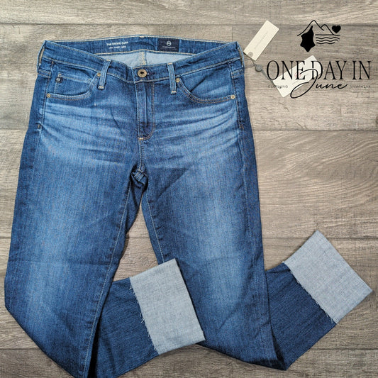 AG Adriano Goldschmied The Stevie Cuff Jeans Size 4 (27)