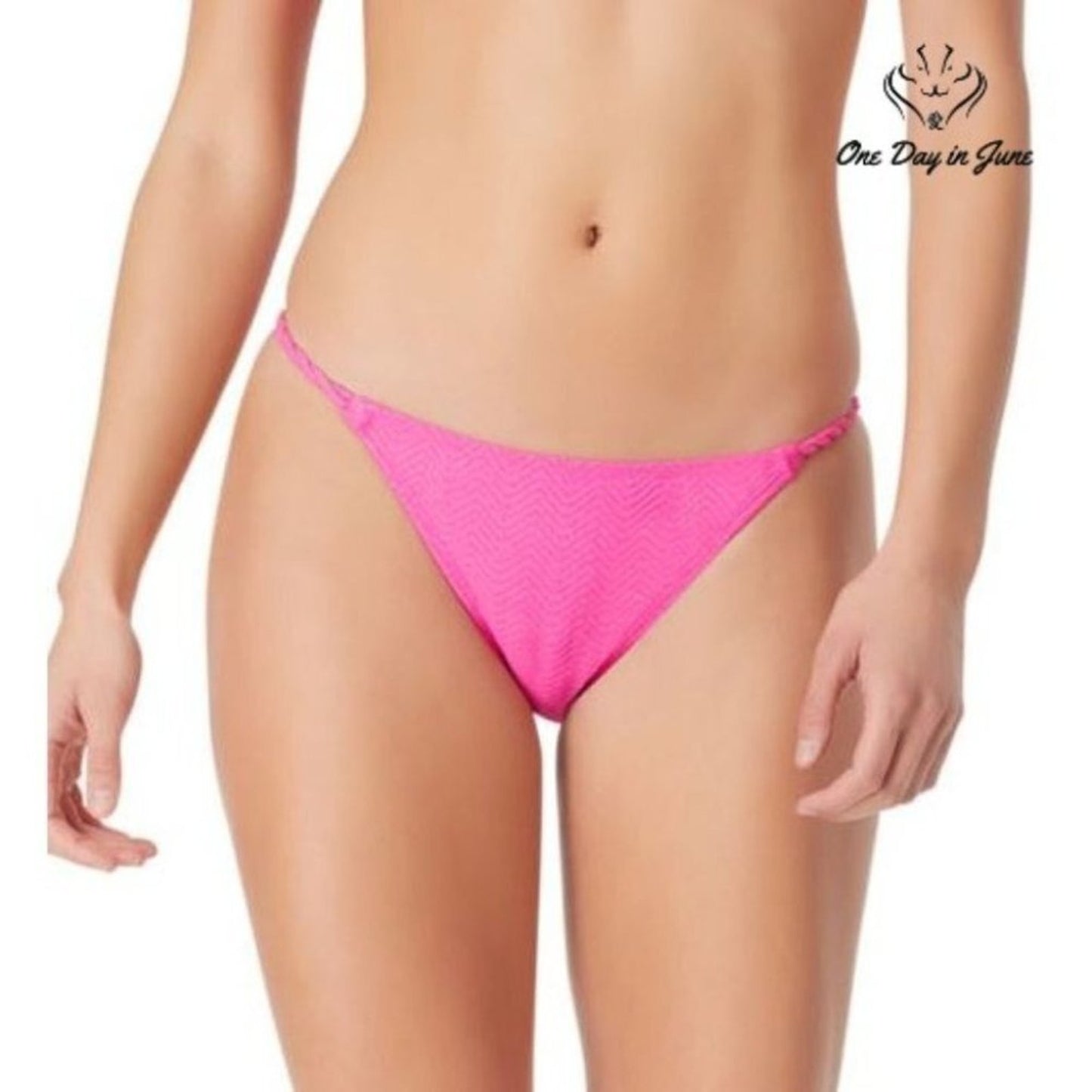 Sugar Beach Textured Hipster Bikini Bottom Size L