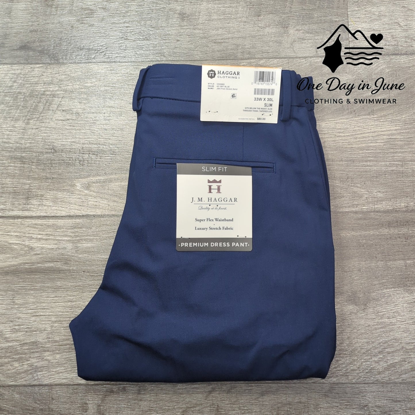 Haggar Slim Fit Tapered Leg Pants Size 33X30