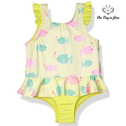 Wippette Ruffle Trim One Piece Swimsuit Size 12mths