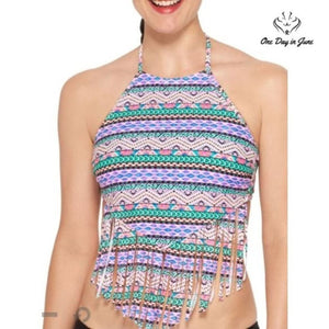 Arizona Jean Co. Junior's Halter Bikini Top Size XL