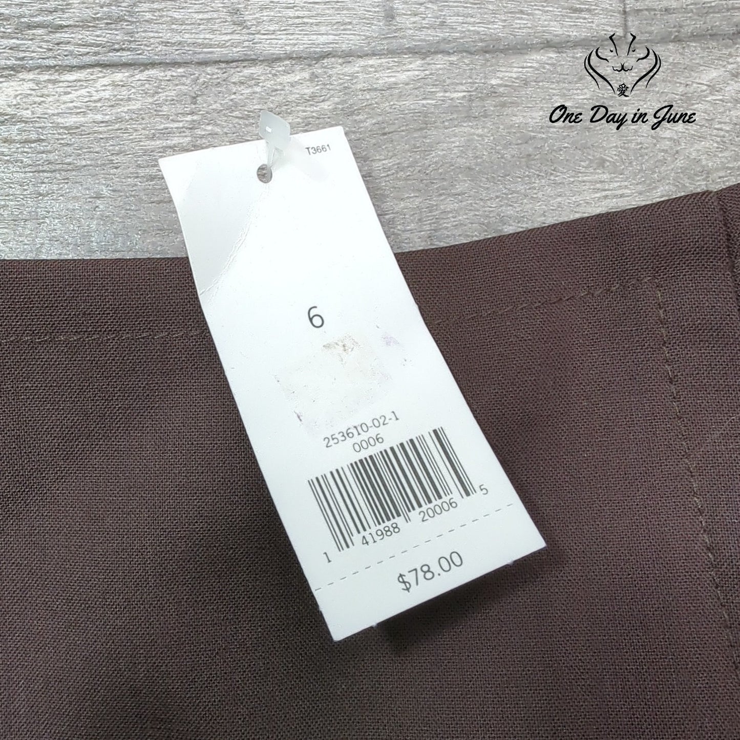 Banana Republic Wool Pencil Skirt Brown NWT Career Workwear $78 Size 6