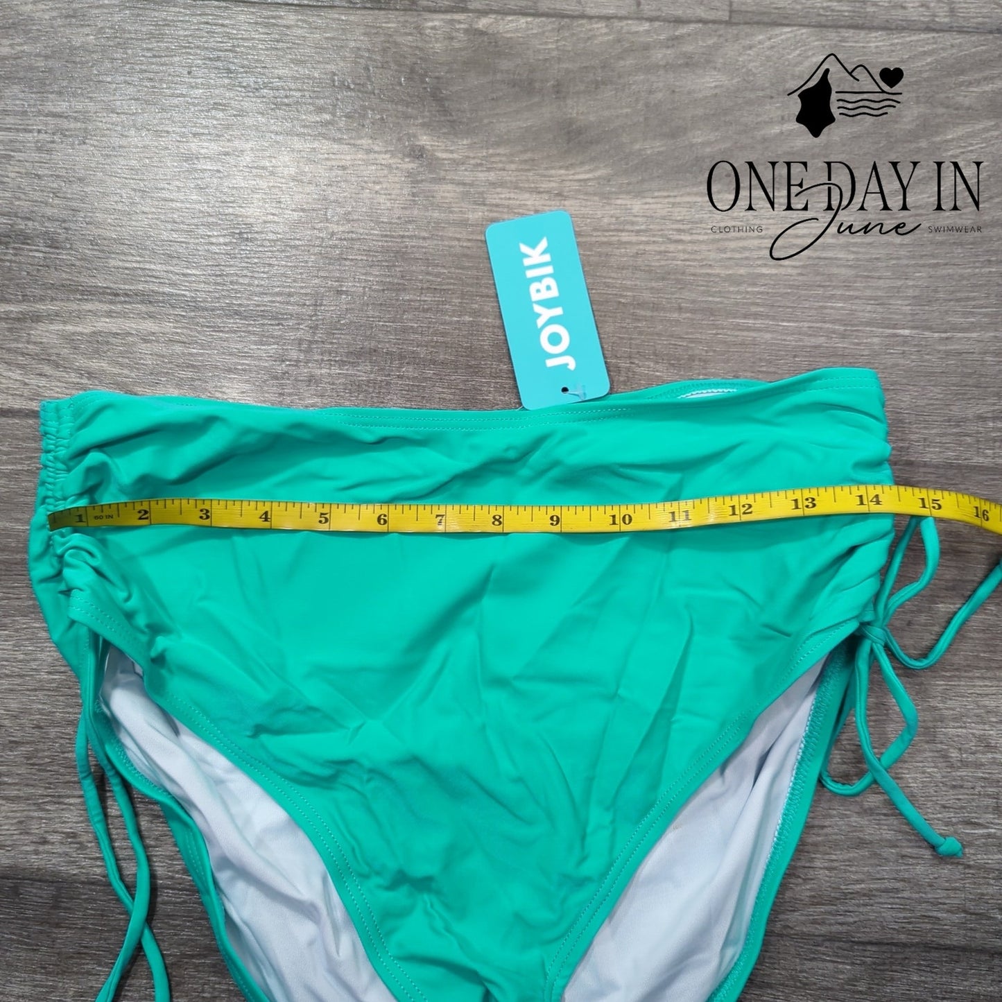 Joybik High Waist Drawstring Bikini Bottom Size XL