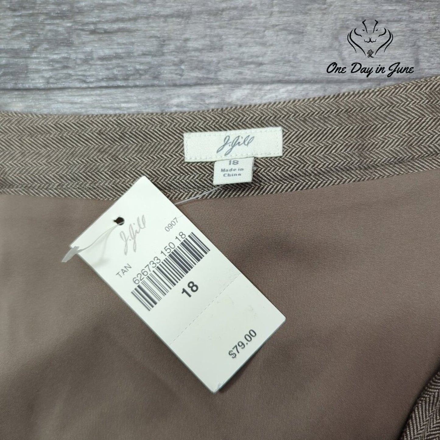 J. Jill Lined Flare Midi Skirt Size 18