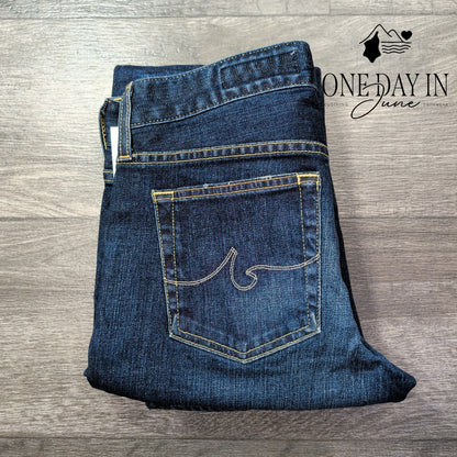 AG Adriano Goldschmied Nikki Crop Relaxed Skinny Jeans Blue NWT Size 4 (27)