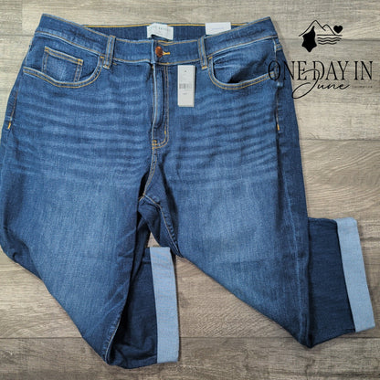 Lane Bryant Boyfriend Capri Jeans Mid Rise Petite Medium Wash NWT Size 18P