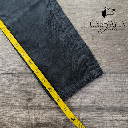 AG Adriano Goldschmied Skinny Stretch Corduroy Pants Charcoal NWT Size 4 (27)