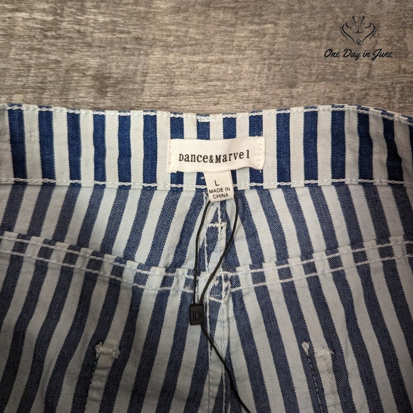 Dance & Marvel Striped Ankle Jeans Size L