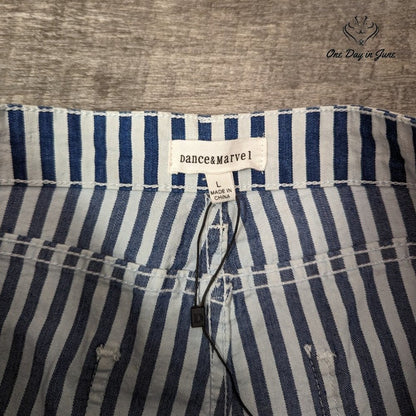 Dance & Marvel Striped Ankle Jeans Size L
