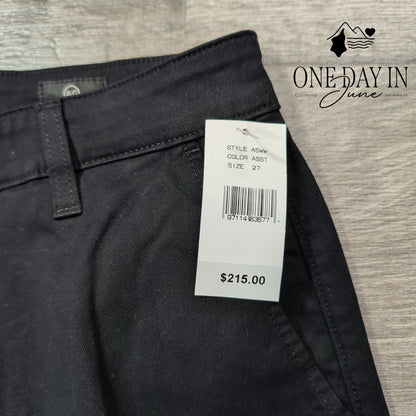 AG Adriano Goldschmied The Layla Cropped Flare Trouser Pants Black NWT Size 4
