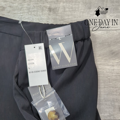 Worthington Wide Leg Crop Pants Size L