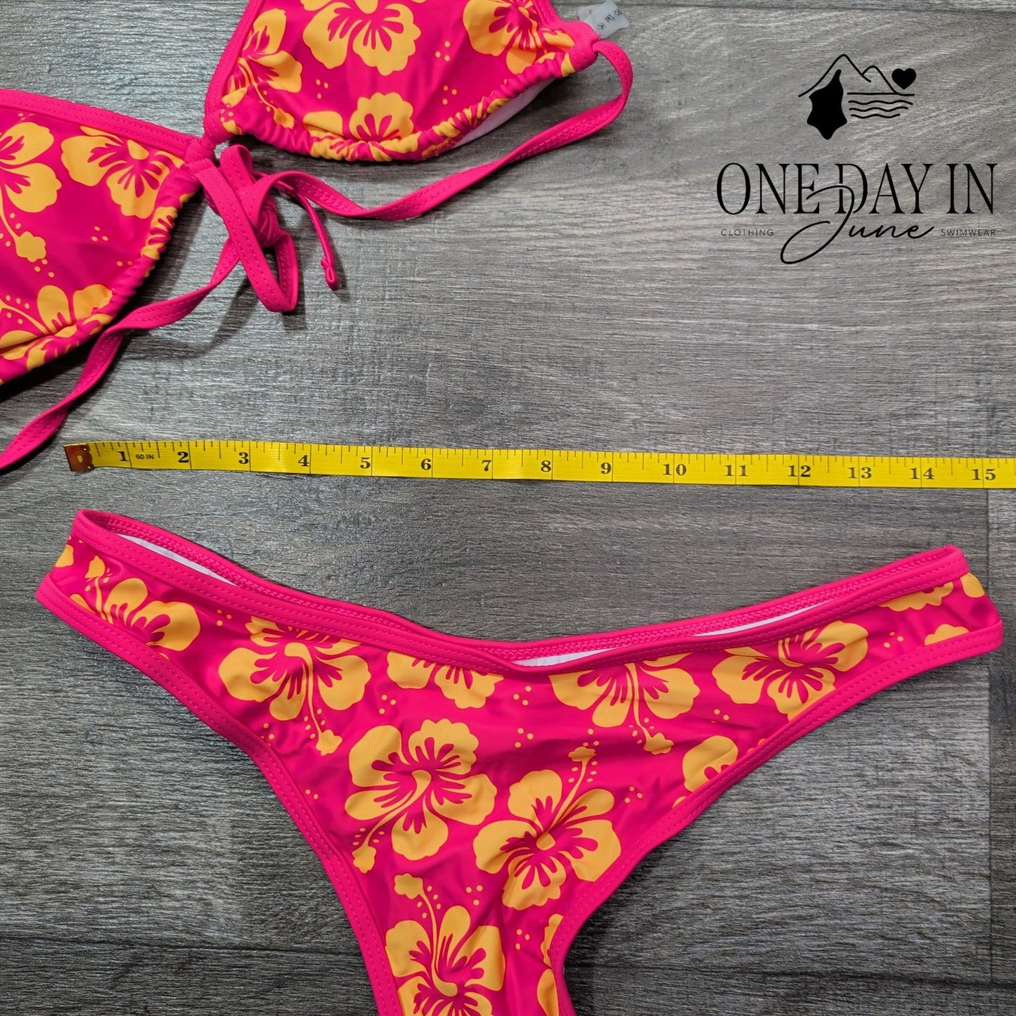 Suuksess Adjustable Triangle Thong Bikini Swimsuit Size L