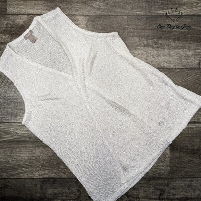 Chico's Sleeveless Sweater Top Size 1 (8-10)