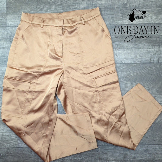 Bailey Silk Like Cargo Pants Size 12
