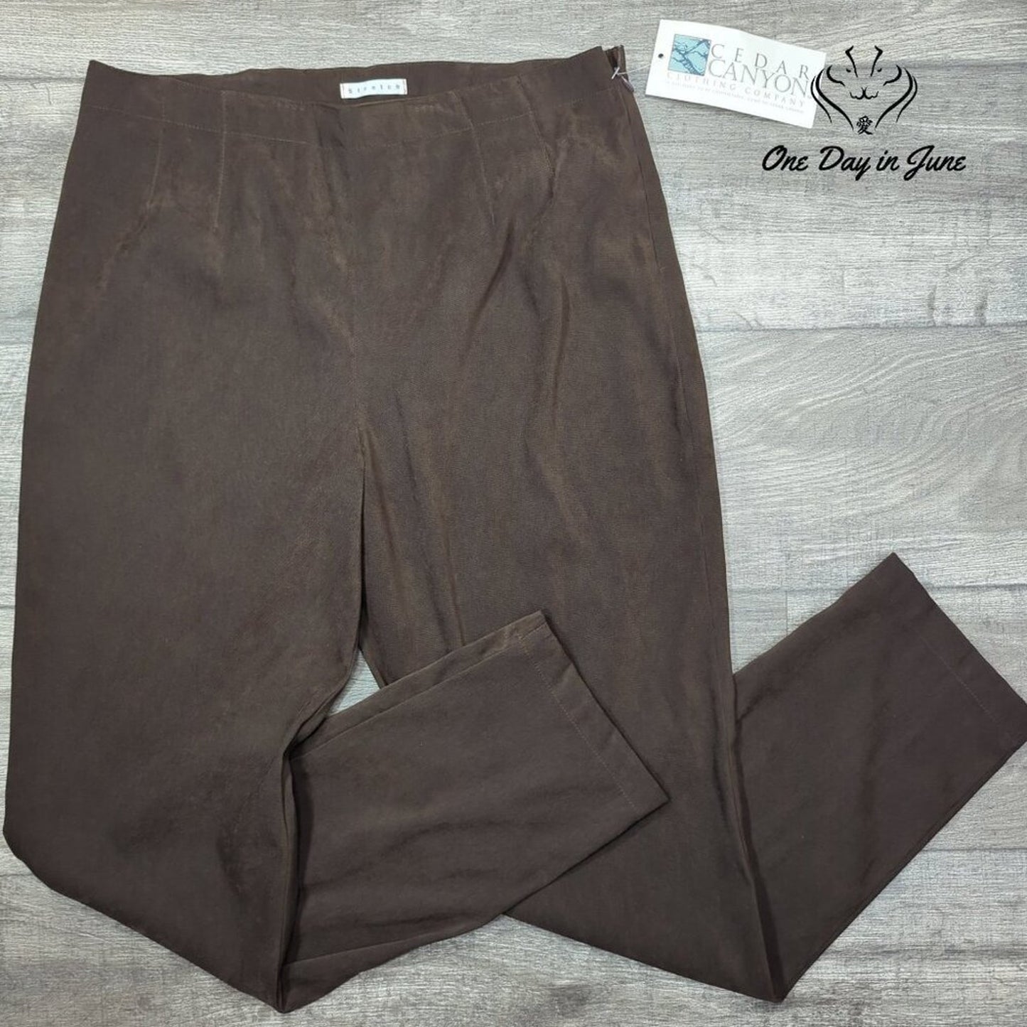 Cedar Canyon Straight Leg Hip Zipper Pants Size 14