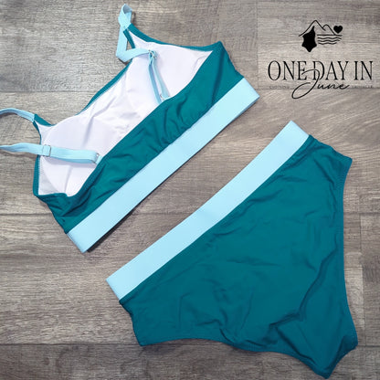 Fashion Crop Bikini Swimsuit Size XL