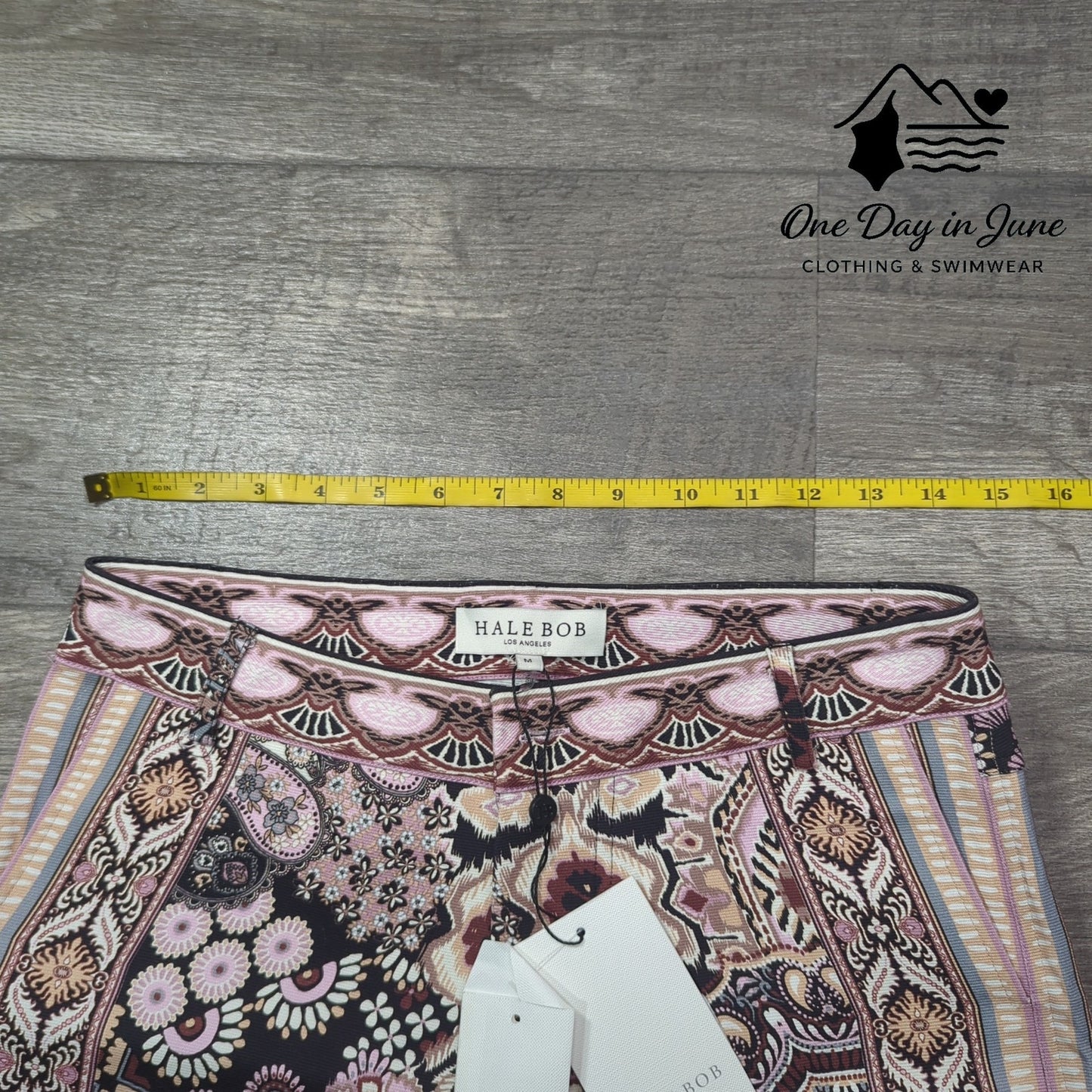 Hale Bob Michelle Flared Pants Size M