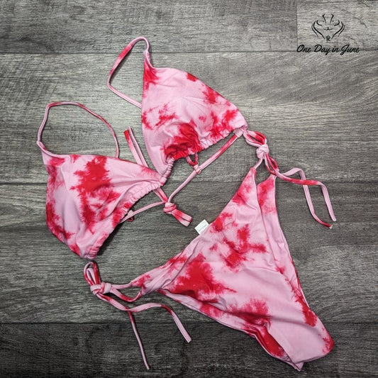 Rattlebush Tie Dye Bikini Swimsuit Size L